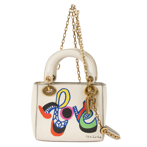 Lady Dior Chain Bag Limited Edition Niki de Saint Phalle Printed Leather Mini
