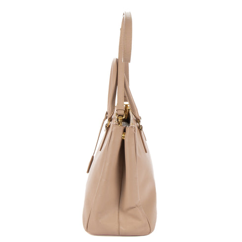 Galleria Double Zip Tote Saffiano Leather Medium