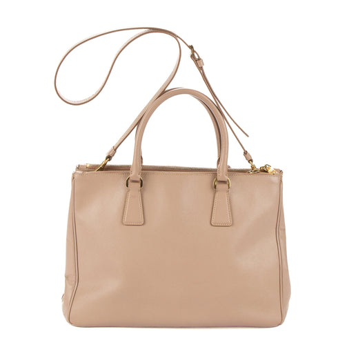 Galleria Double Zip Tote Saffiano Leather Medium
