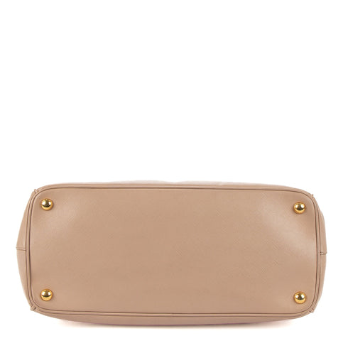 Galleria Double Zip Tote Saffiano Leather Medium