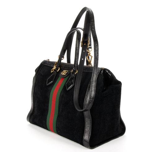 Ophidia Top Handle Tote Suede Medium