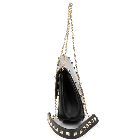 Rockstud Saddle Crossbody Bag Leather Small