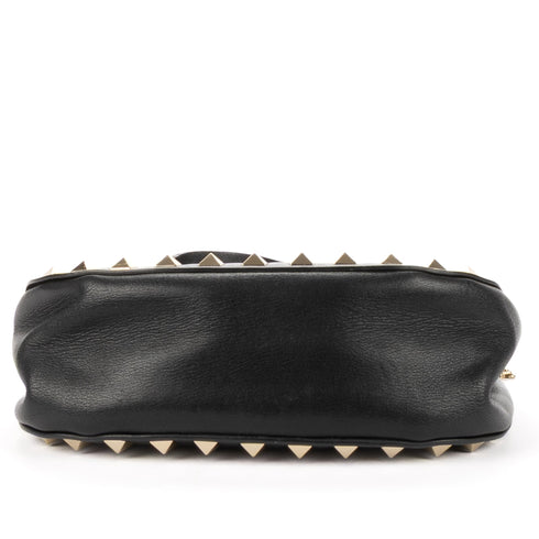 Rockstud Saddle Crossbody Bag Leather Small