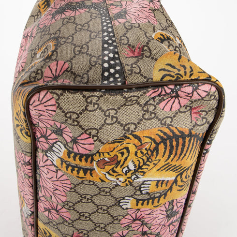 Convertible Soft Tote Bengal Print GG Coated Canvas Medium