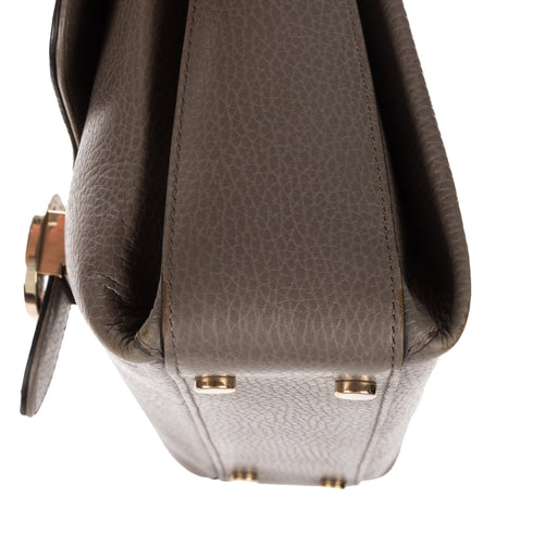 Interlocking Top Handle Bag (Outlet) Leather Medium
