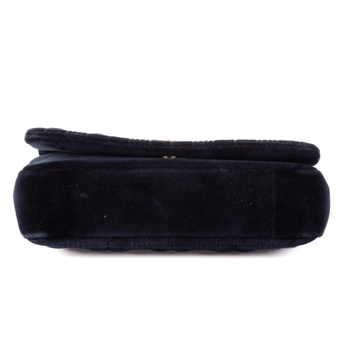 Lola Shoulder Bag Quilted Velvet Small