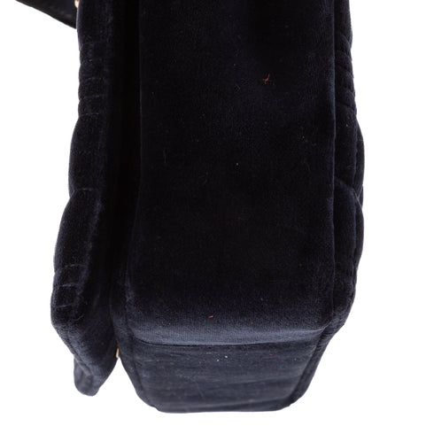 Lola Shoulder Bag Quilted Velvet Small