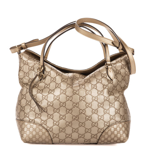 Bree Convertible Top Handle Bag Guccissima Leather Medium