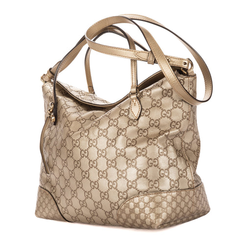 Bree Convertible Top Handle Bag Guccissima Leather Medium