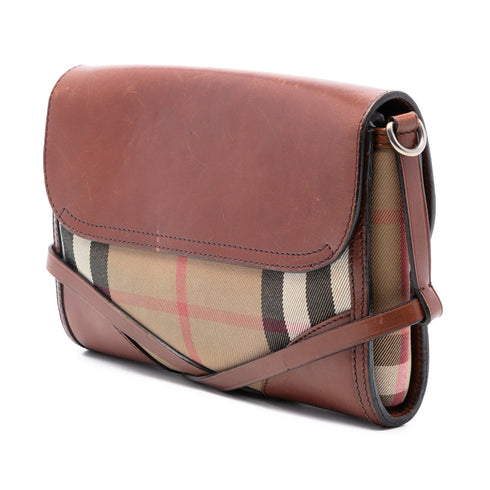 Bridle Abbott Crossbody Bag House Check Canvas and Leather Small