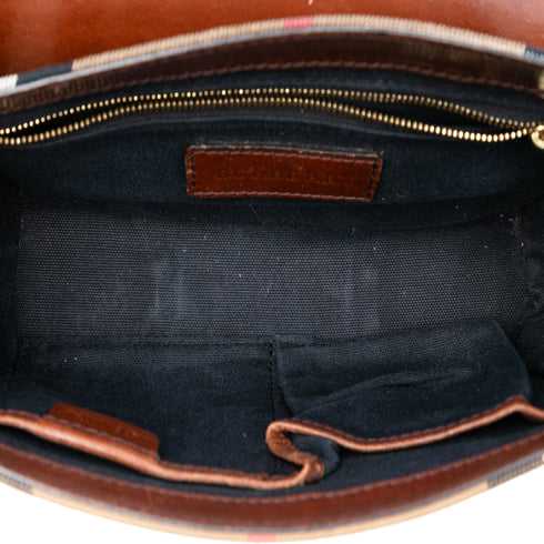 Bridle Abbott Crossbody Bag House Check Canvas and Leather Small