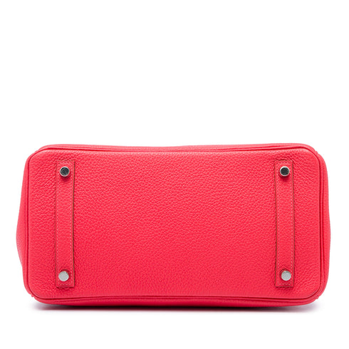 Birkin Handbag Pink Togo with Palladium Hardware 30
