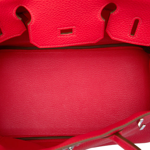 Birkin Handbag Pink Togo with Palladium Hardware 30
