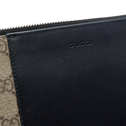 Double Web Belt Bag GG Coated Canvas with Leather