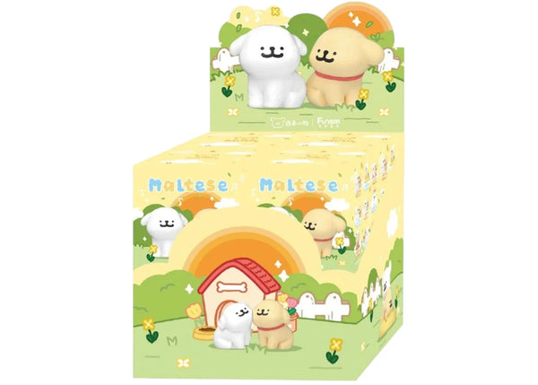 Funism Maltese Happy Snuggling Series Figures Sealed Case (8 Blind Boxes)