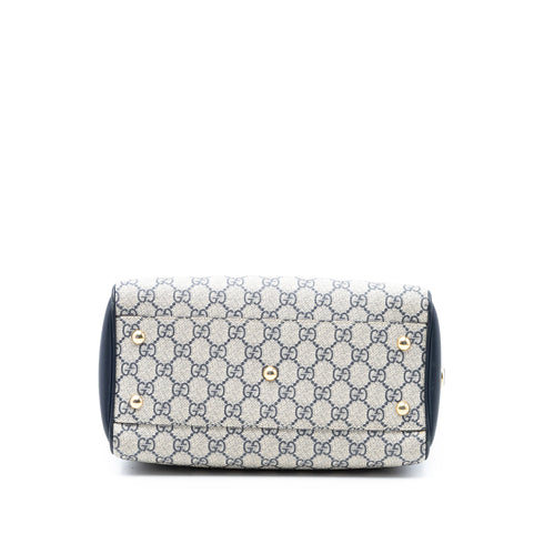 Convertible Boston Bag GG Coated Canvas and Leather Small