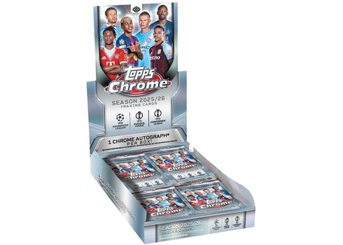 2025/26 Topps Chrome UEFA Club Competitions Hobby Box
