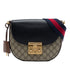Padlock Saddle Shoulder Bag GG Coated Canvas and Leather Medium
