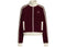 adidas Women's Velour Knit Track Top Maroon