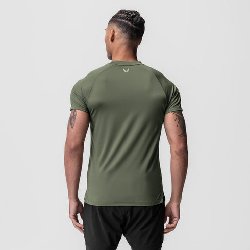 0918. AeroSilver® Fitted Tee - Olive