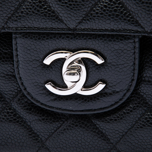 Classic Double Flap Bag Quilted Caviar Jumbo