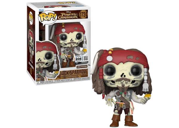 Funko Pop! Pirates of the Caribbean-Skeleton Jack Sparrow-Limited Edition 3500 Pcs Figure #1724