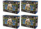 2022 Panini Select Football Mega Box (Black & Green Prizms) 4x Lot