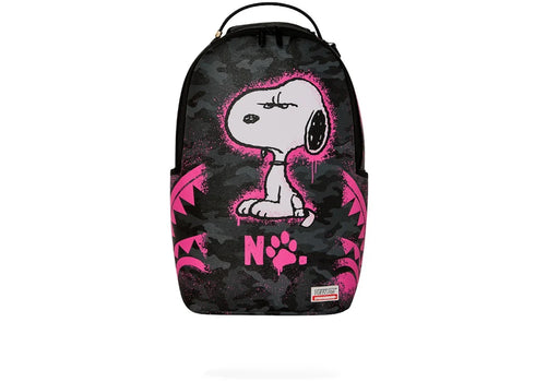 Sprayground Snoopy Pink Stencil Backpack Black/Pink