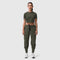 W019. LYCRA® Cropped Tee - Olive