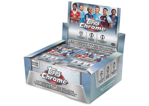 2025/26 Topps Chrome UEFA Club Competitions Jumbo Box
