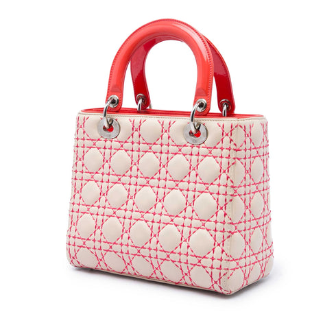 Lady Dior Bag Cannage Quilt Lambskin Medium