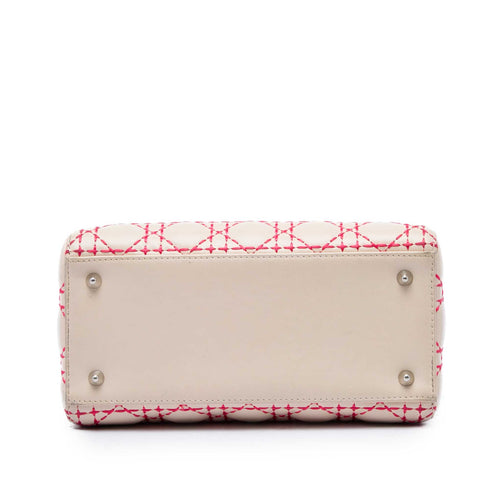 Lady Dior Bag Cannage Quilt Lambskin Medium