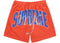 Supreme Rhinestone Mesh Short Orange