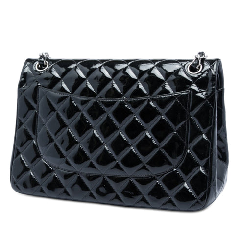 Classic Double Flap Bag Quilted Patent Jumbo