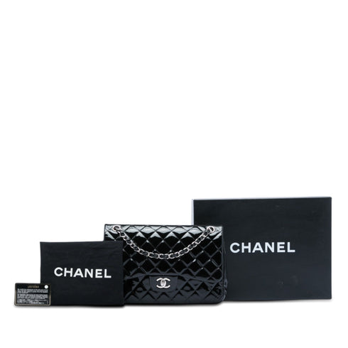 Classic Double Flap Bag Quilted Patent Jumbo