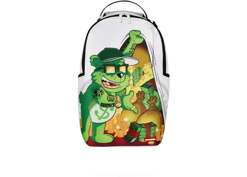 Sprayground Moneybear Cash Cub Backpack White