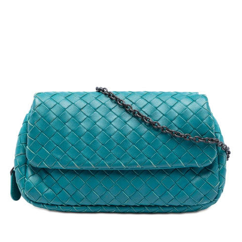 Expandable Chain Crossbody Bag Intrecciato Nappa Small