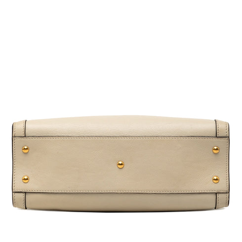 Diana NM Bamboo Handle Tote Leather Small