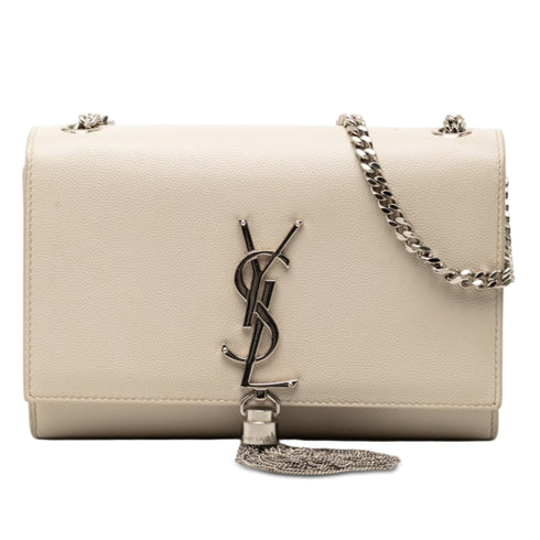 Classic Monogram Tassel Crossbody Bag Leather Small