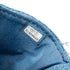 Denim Mood Flap Clutch with Chain Logo Printed Quilted Fringe Denim