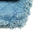 Denim Mood Flap Clutch with Chain Logo Printed Quilted Fringe Denim