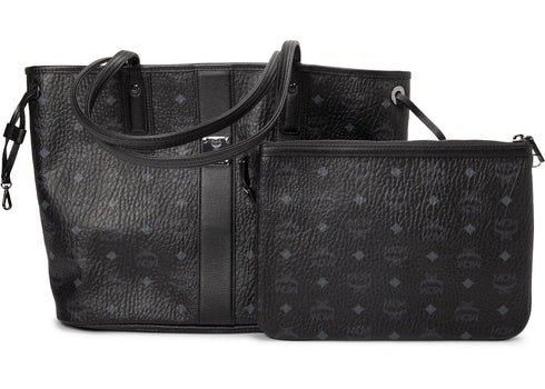 MCM Reversible Liz Shopper Visetos Medium Black (1)