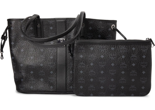 MCM Reversible Liz Shopper Visetos Medium Black (1)