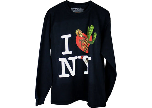 Travis Scott Astroworld I Love NY L/S Tee Black