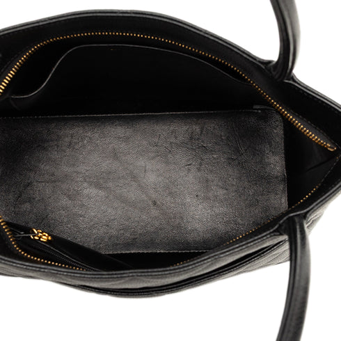 Medallion Tote Quilted Caviar