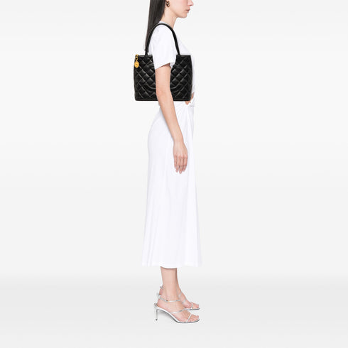 Medallion Tote Quilted Caviar