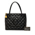 Medallion Tote Quilted Caviar