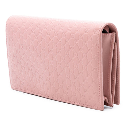 Wallet on Strap Microguccissima Leather