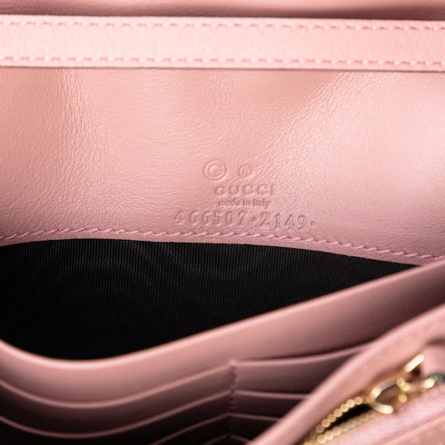Wallet on Strap Microguccissima Leather