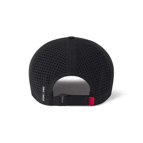 0818. Tetra-Lite® Sport Cap - Black/White "Wings"